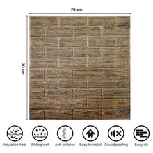 Wallpaper 3D Foam Wallpaper Sticker Panels (70 x 70 Cm / 1 Pc)