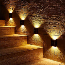 Solar Wall Lights Small Fence Lights Solar Powered Up Down LED Porch Light  (1 Pc)