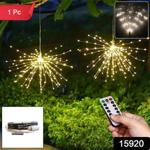 Remote-controlled firework décor light