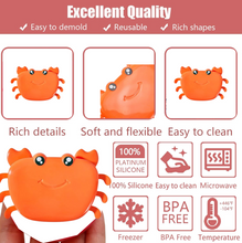 Crab Ice Mold – Silicone Ice Cream & sicle Mold for Kids (1 Pc)
