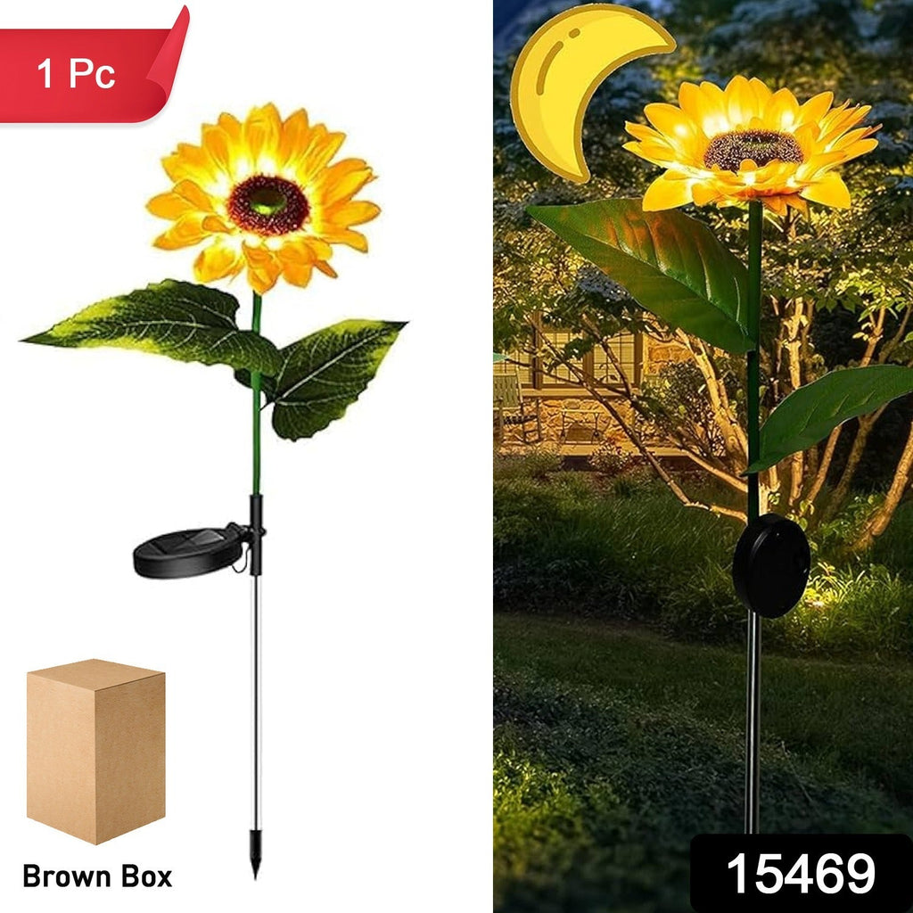 Sunflower Solar LED Light – Warm White Garden Decor – Zukika.com
